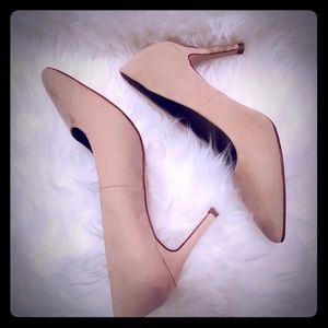 a.n.d Nude Honey Beige Pointed Heel Pumps 6W